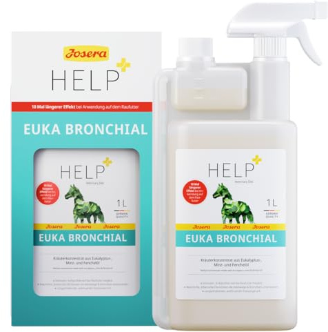 1 Liter Josera Pferd Help EukaBronchial Kräuterkonzentrat aus Eukalyptus-, Minz- und Fenchelöl