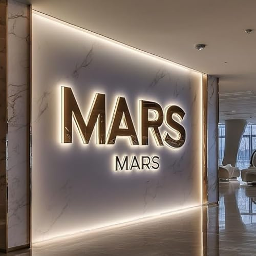 Custom Business LED Backlit Channel Signs, Large Personalized 3D Reverse Lit Channel Letters Signage, Customizable Illuminated LOGO Signs for Company, Storefront, Office, Salon, Shop, Cafe, Studio