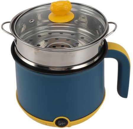 Estufa Eléctrica, Sartén Eléctrica con Ancho 1.8L para Dormitorio (Enchufe europeo 220V)