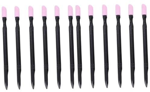 Healeved 12pezzi Bastoncini Per Scrub Unghie e Limatura Strumenti Per Manicure e Pedicure Ottimo Per La Delle Unghie e Rimozione Cuticole Leggeri e Facili Da Usare
