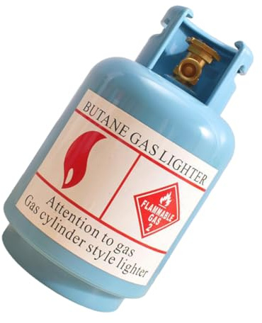 Azul Hucha Forma de Botella de Gas de Plástico para Niños | Ahorro de Monedas y Cambio, Adecuada para Cumpleaños y Navidad, Capacidad Diaria