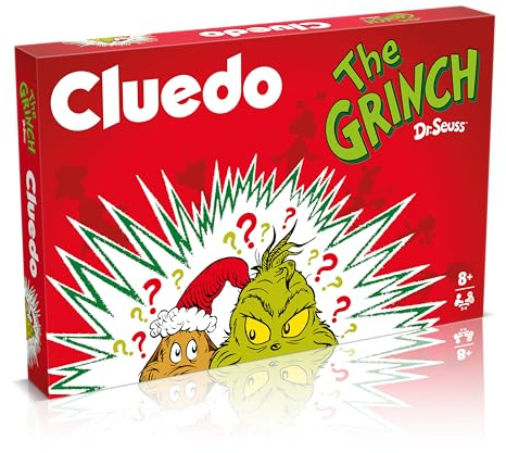 Winning Moves The Grinch Cluedo Board Game enter special locations including Max's Bed and Town Square and uncover the hidden secrets fun family game for ages 8 and up
