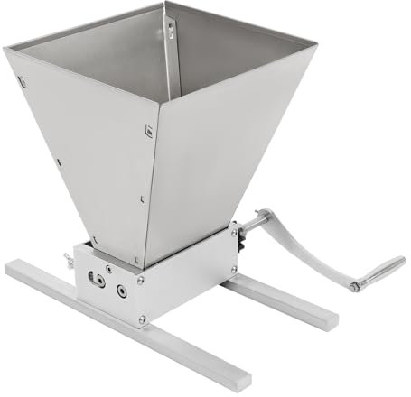 4L Manuelle Malzmühle YUNRUX Handgetreidemühle für Mais Handmühle kompatibel mit bohrmaschine Schrotmühle Verstellbare Getreidemühle Grain Malt Mill Crusher für Gerste Weizen Getreidesorten