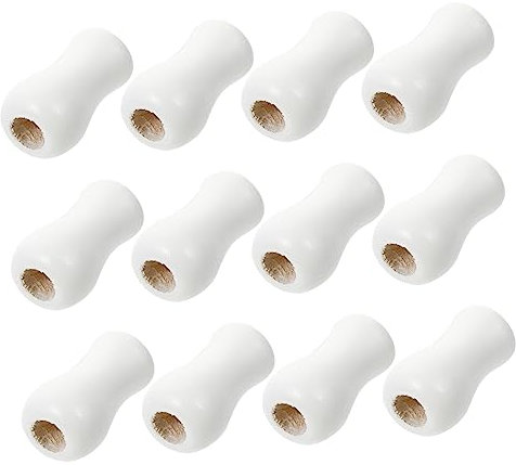 Cabilock 12 Stück Fenster-holzkordelquaste Jalousiekordelquastenknöpfe Kordeltropfen Zugenden Holzkordelzüge Für Jalousien Reparatur Und Dekoration