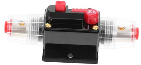 SOLUSTRE 60a Automatischer Rücksetz-schutzschalter Für Automobile Und Boote Manuell Zurücksetzbarer Dc-schutzschalter Für Rvs Und Autos Langlebig Und Benutzerfreundlich Für