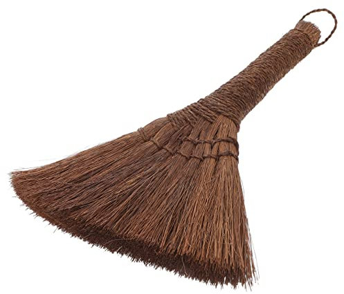ABOOFAN Bed Sweeping Brush Small Cleaning Tool for Home Use Natural Palm Broom for Carpet Sweepers and Mops Bristle Crevice Cleaning Brush