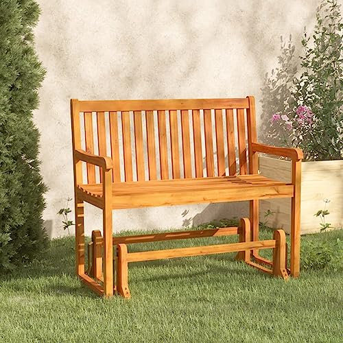 Generisch Garten-Schaukelbank 110 cm Massivholz Akazie,jiangboyue-316608