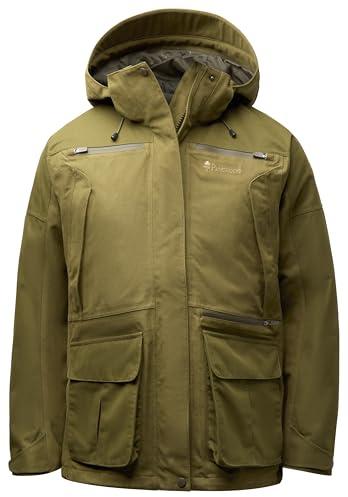 Pinewood Damen Furudal Expert 2L Hunting Jacke -Hochwertige Jagdbekleidung Damen mit vielen praktischen Taschen für Jagdzubehör - mit wind- und wasserdichter Membran