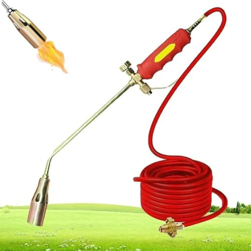 Nuovo kit bruciatore di erbacce a propano, torce per erbacce da esterno, bruciatore di erbacce portatile a propano, doppio interruttore multifunzione, per erbacce, giardino (2meters)