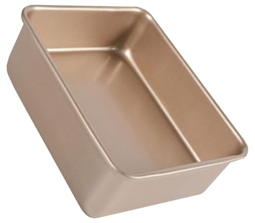 MOTHNUR Moule à Gâteau Carré Acier Inoxydable Moule Pâtisserie Antiadhésif Résistant Haute Température Ustensile Pratique pour Mini Cheesecakes Pizzas et Snacks Facile à Nettoyer Couleur