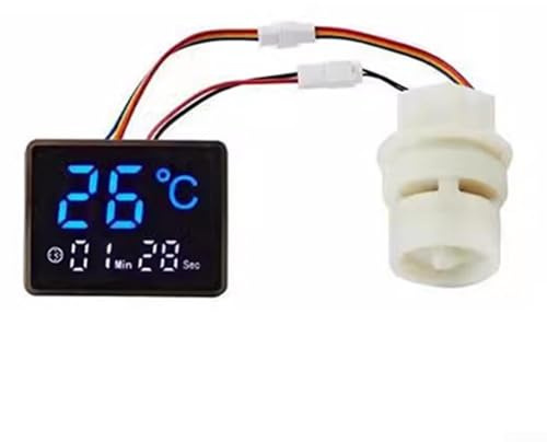 Pommeau de douche avec affichage numérique de la température, thermomètre de douche, affichage numérique LED, mesure du débit d'eau (BJL3555)