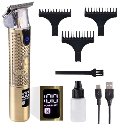 Sichler Men's Care Akku Rasierer: Profi Akku-Haarschneidemaschine, Barttrimmer mit LCD Anzeige (Haarschneider, Haarschneider Maschine)