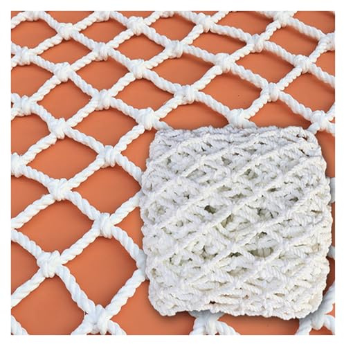 Cordon de sécurité – Garde-corps polyvalent intérieur/extérieur et protection de rampe d'escalier – Blanc 1 x 4 m – Idéal pour une sécurité améliorée, une décoration et des solutions de sécurité pour