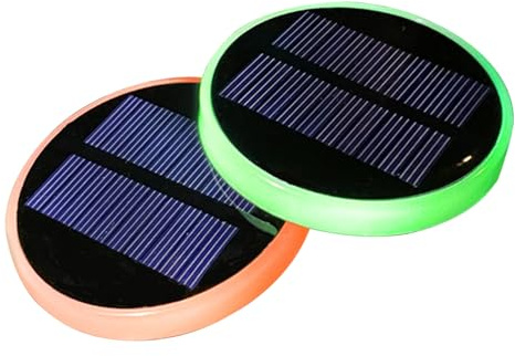 LED Lumières Porte-Verres pour Voiture, 1 Paire Solaire 7 Couleurs antidérapantes, Recharge USB Lumineuse pour Voiture, lumières Porte- - pour intérieur, Tableau de Bord, Console, éclairage