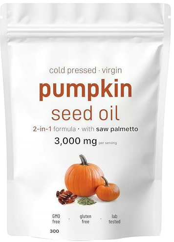 Olio di semi di zucca con saw palmetto, [Nuovo] Olio di semi di zucca per capelli, 300,1Pcs