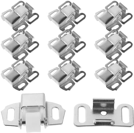 ifundom Set da 10 Pezzi Sostituzione Chiavistello a Rullo per Cassetta Postale, Serratura in Metallo Resistente per Porta Esterna, Accessori per Riparazione e Manutenzione Cassette