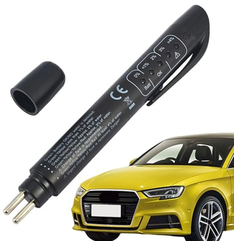 Mimoqk Tester per Liquido dei Freni 'Auto, Portatile, preciso, DOT3 DOT4, Penna per Test Liquido dei Freni del Veicolo, per conducenti, Principianti, Professionisti, Garage, officine, officine