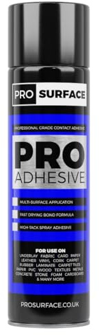 1 Can Pro Adhesive Glue - All Purpose High-Strength Premium Grade Contact Spray Adhesive Glue 500ml