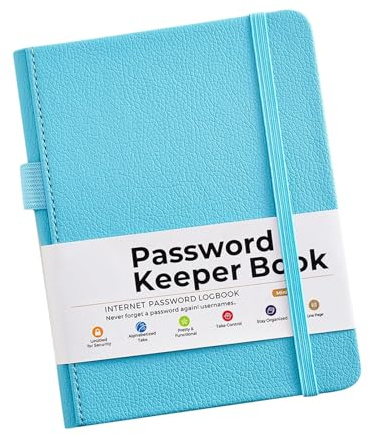 Cuaderno portátil ligero para colección de contraseñas, información de direcciones, organizador para viajes y uso diario