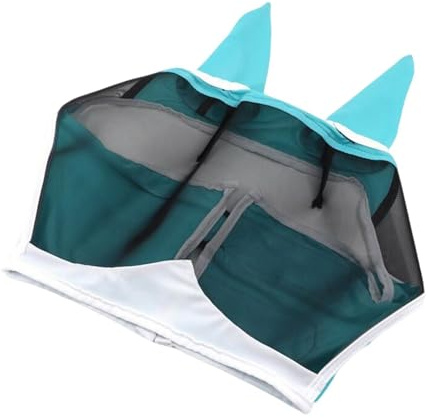 Maschera per mosche di cavallo - Scudo per armatura di cavallo, scudo UV in rete traspirante | Maschera antimosche per, bestiame, zebre, campagna, all'aperto, stalla per tutte le stagioni
