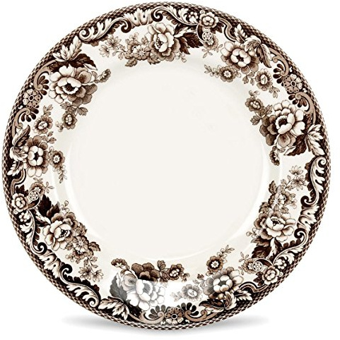 Spode 1651946 Plate, Earthenware, Brown/White