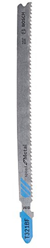 Bosch 3x Stichsägeblatt T 321 BF Speed for Metal (für Stahlrohre & -profile, dickwandig, Professional Zubehör Stichsäge)