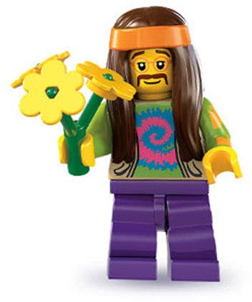 LEGO 8831 - Minifigur Hippie aus Sammelfiguren-Serie 7