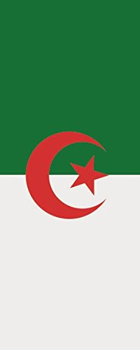U24 Drapeau de l'Algérie en format portrait 80 x 200 cm