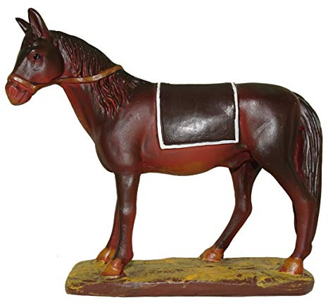 Ferrari & Arrighetti | Figuras Belén Caballo | Resina Pintada | 12 cm | Figuritas Nacimiento Set Belén