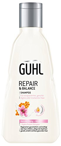 Guhl Repair & Balance Shampoo - 1er Pack (1 x 250 ml) - mit Manuka-Honig und Milch - regeneriert ganzheitlich und kräftigt das Haar