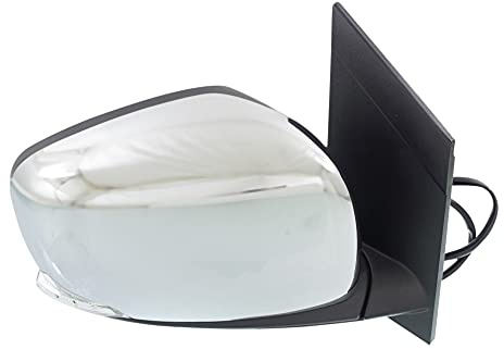 Kool Vue Passenger Side Power Heated Mirror for Dodge Grand Caravan 2008-2019 Manual Fold With Signal Light; Without Memory Chrome