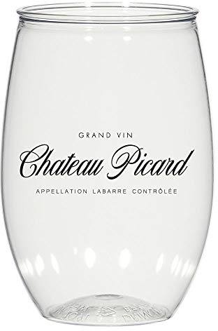 Star Trek Lot de 2 verres à vin en acrylique Chateau Picard