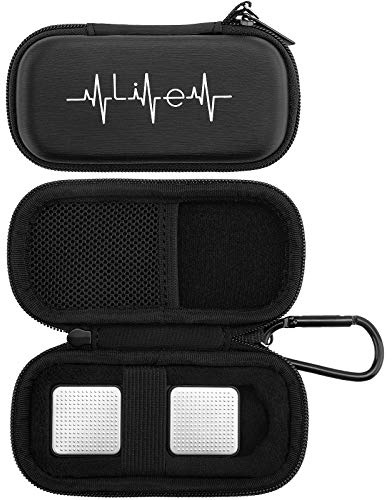 YINKE Case for AliveCor Kardia Mobile Heart Monitor EKG/Wireless 6-Lead EKG, Travel Case Protective Cover Storage Bag (Black)