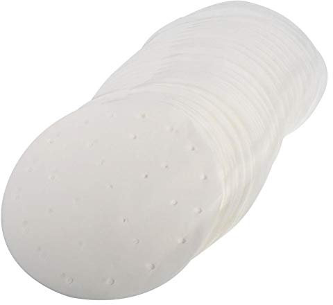 PiniceCore 50pcs Bamboo Steamer Dim Sum Paper Non-stick Under Steam Mat Home Kitchen Restaurant Steamer Mat for Bamboo Steamer/steamer Inserts Cooking Accessories