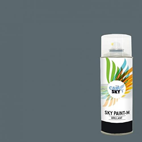 CARSKY Sprühfarbe RAL Grau Blau 7031 Hochglanz-Finish 400 ml