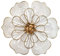 Picfarce Decoración de pared con flores de metal, escultura floral rústica moderna de 20,3 cm, hierro envejecido para colgar en la pared, decoración del hogar, 06