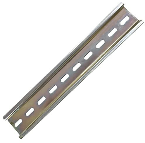 TEN-HIGH 400 * 35 * 16mm T-Nut-Schiene aus Stahl, 10 Stücke Geschlitzte C45 DIN-Schienen für Stromverteilerschränke,Holzbearbeitung,Wandstärke:0.8mm