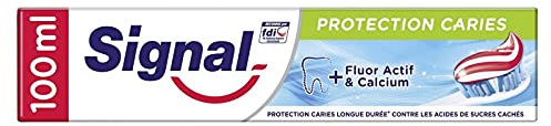 SIGNAL Zahnpasta zum Schutz von Karies, 100 ml, Hygiene und Schönheit – Pflege der Zähne – für eine einwandfreie Mundgesundheit – 4 Stück