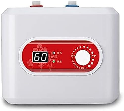 Chauffe-Eau Électrique À Mini Réservoir 10 L 1500 W, Mini Chauffe-Eau 1000 W, Système De Chauffe-Eau De Douche sous Évier Monté pour Robinet De Lavage Domestique De Cuisine,HaoAMZ
