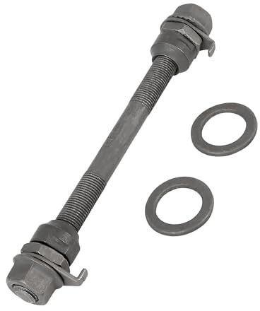 Partuto 1 Pc 9.5mm Universal Bike Wheel Hub Front Axle Shaft - Metal Black