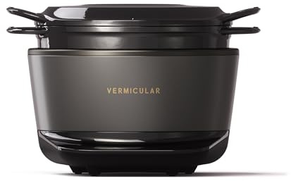 Vermicular Musui–Kamado (RICEPOT) | Cast Iron Induction Cooker | Precision Multicooker | Japanese Rice Cooker | Slow Cooker | Non-Toxic Enameled Cast Iron Pot | Charcoal | US Model (120V)