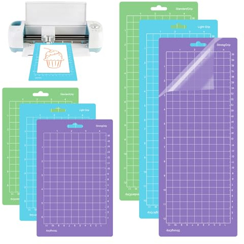 6 Piezas Alfombrillas de Corte para Cricut Joy, Tapete de Corte 4,5 x 12'' (30,5 cm x 11,4 cm) 4,5 x 6,5''(16,5 cm x 11,4 cm) Alfombrillas de Corte, Tapete Adhesivo de Repuesto para Cricut Joy