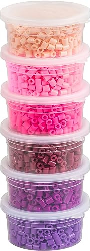 Set di perline da stirare, 3.000 pezzi, rosa/viola