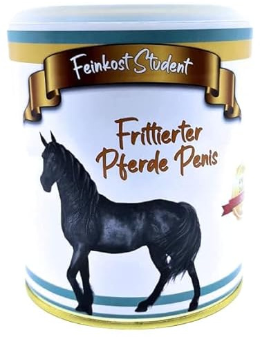 Frittierter Pferde Penis aus der Dose, Scherzarktikel, Lustige Geschenkidee, Party-Brüller, Spaßgeschenk,Halloween, Geburtstagsgeschenk