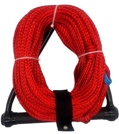 Dickly Wakeboard-Seil WakeSurf-Seil und Griff Wakeboarding Wassersport Multifunktionales leichtes Wakeboard-Wasserski-Seil, 23m