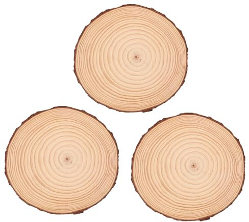 HANABASS 3 Stück Holz Trittsteine Für Garten Gehweg Outdoor Gartenpflaster Aus Robustem Holz Praktisch Als Gartendekor