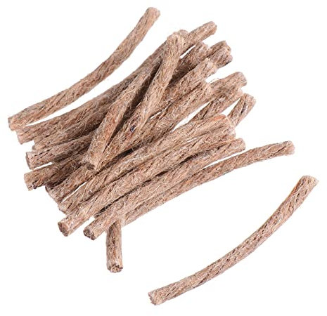 Mipcase 20pcs Beeswax Twine Survival Wick Cord Rope Fire Starter for Outdoor Camping Adventures for Camp Fire and Camping Equipment