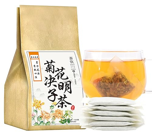McKona-Chrysantheme, Cassiasamen Rote Wolfsbeere Geißblatttee Gesunder Teebeutel Rein Natürliche Teekombination, Ein Großer Beutel 150 G (2PCS)