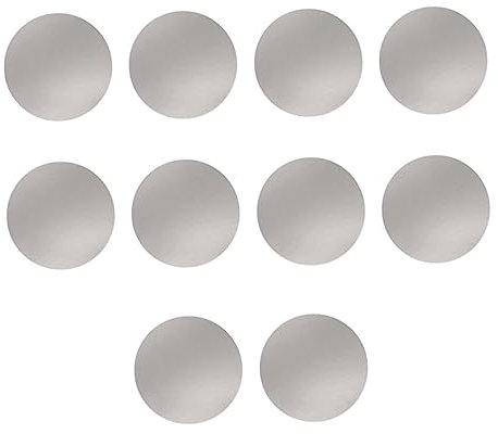 Alipis 10pcs Round Cake Board Silver Cardboard Base for Cake Baking Reusable Protective Film