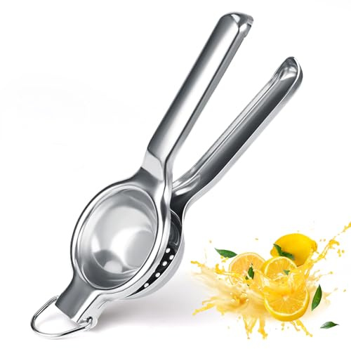 Aphromirel Zitruspresse Edelstahl Zitronenpresse Handpresse Lemon Squeezer für Küche Bar Restaurant Durchmesser 8cm Robust und Langlebig